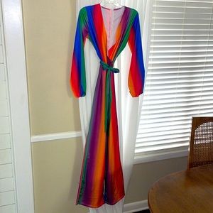 Bellbottom rainbow jumpsuit